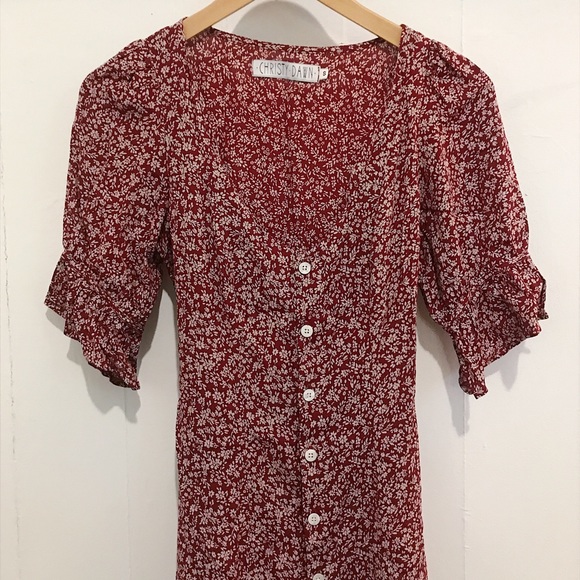 Christy Dawn Dresses & Skirts - Christy Dawn Lennon Dress (Oxblood Meadow) SMALL